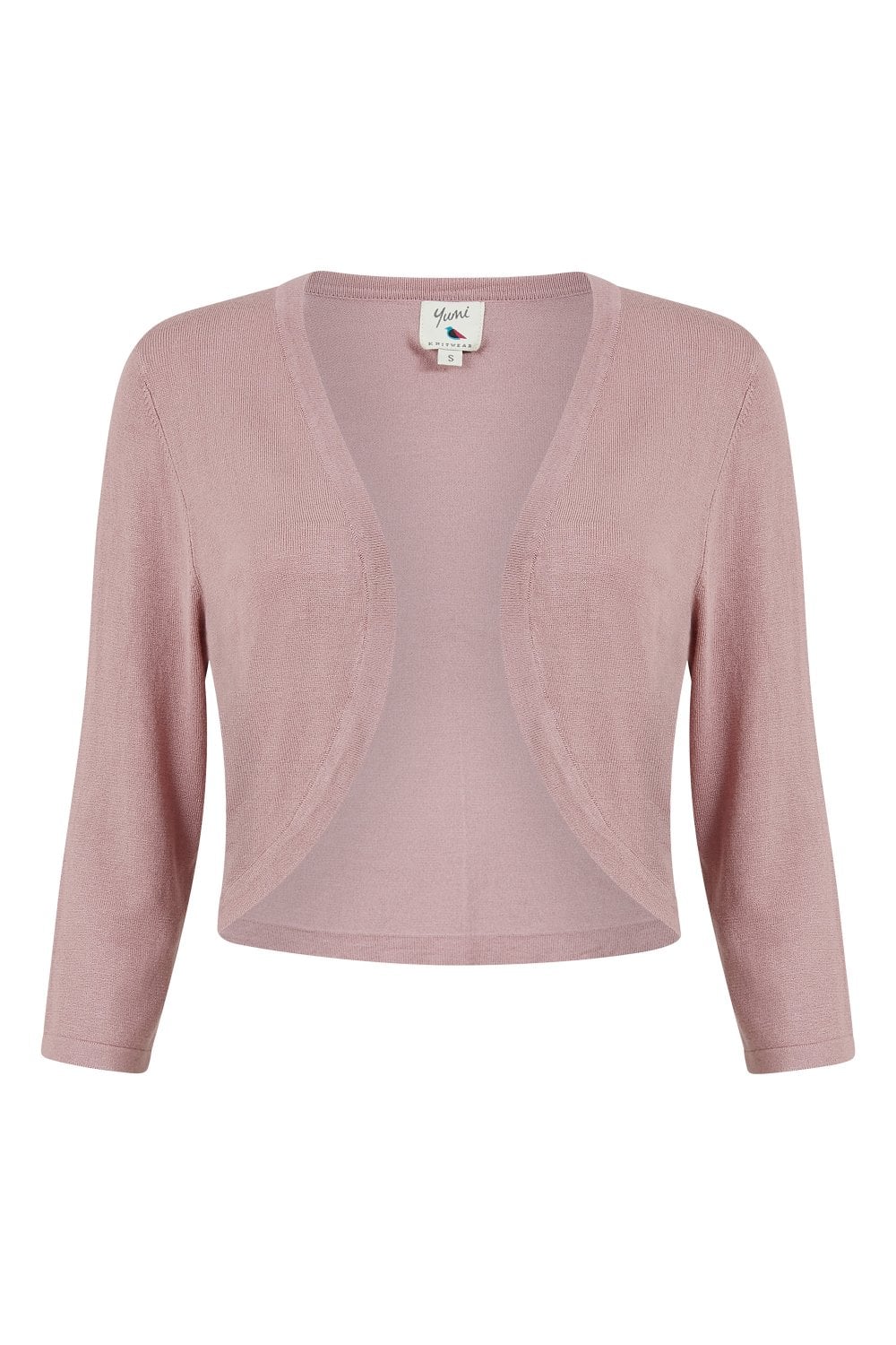 Yumi Blush Knitted Curve Bolero - QHA UK