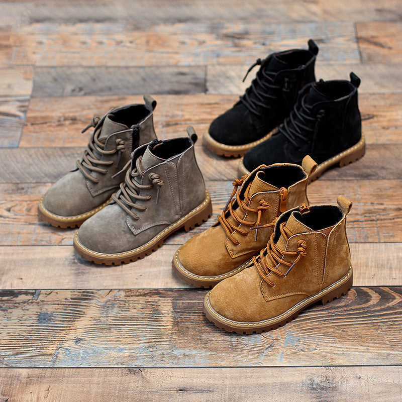 Boys Premium Boots,Children's Classic Boots, Black Army Boots, Summer High Boots