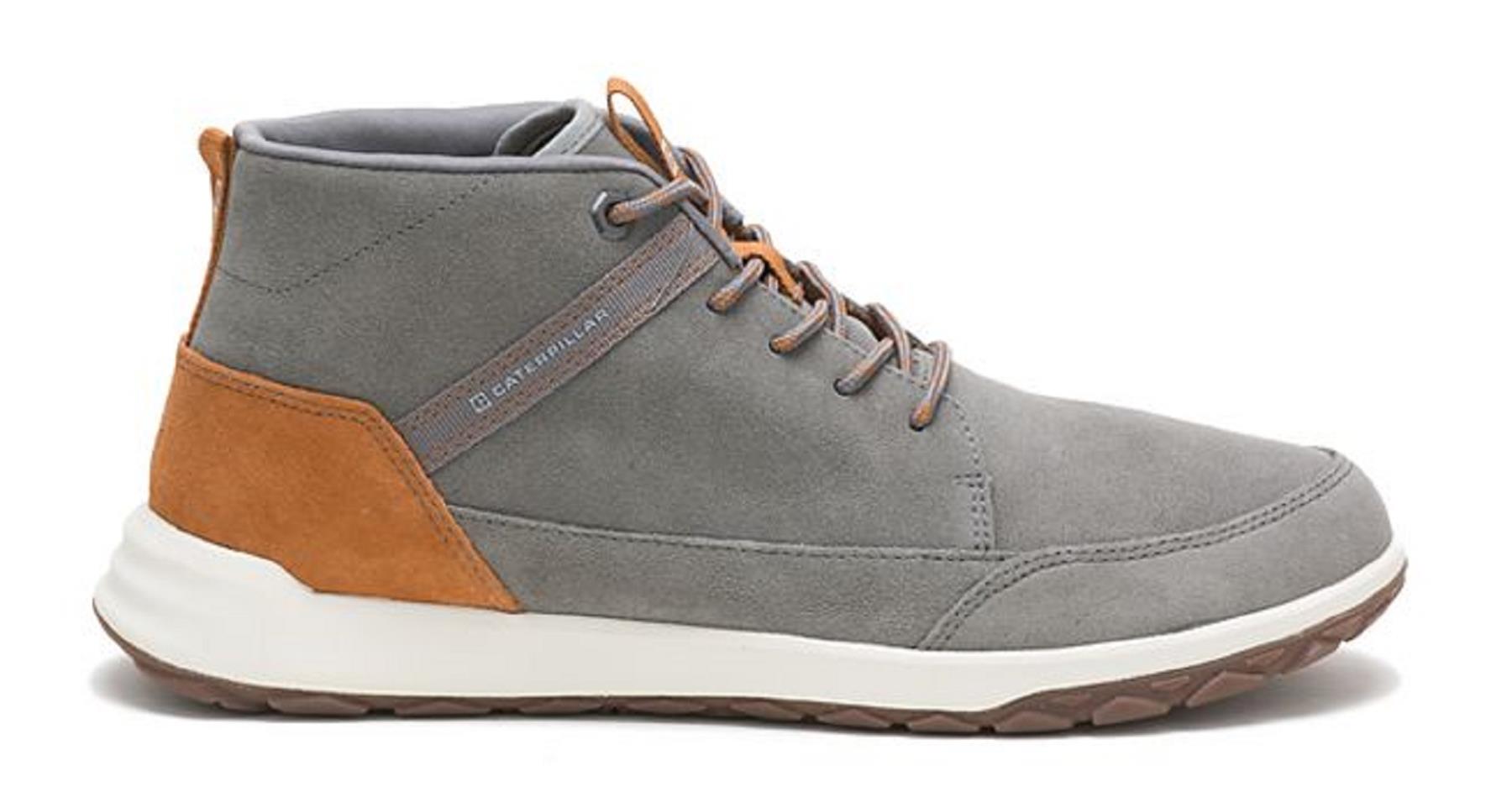 CAT Mens Wide Fit Code Quest Mid Athletic Casual Shoes in Charcoal