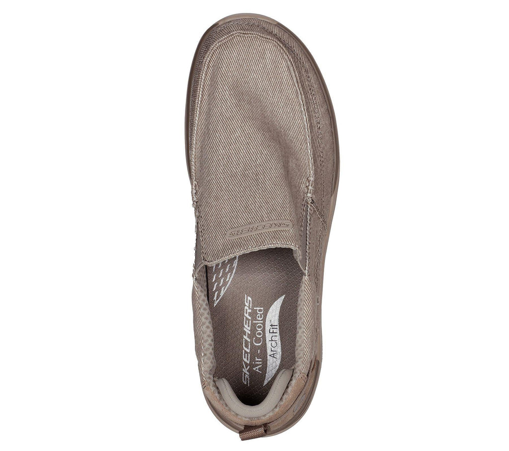 Skechers (GAR204605) Slip On Mens Arch Fit Melo Port Bow Shoes in UK 6 to 12