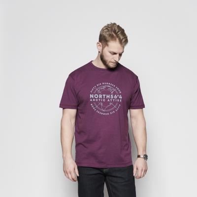 North564 Mens Big Size Printed Short Sleeves Crew Neck Tee in EU Size