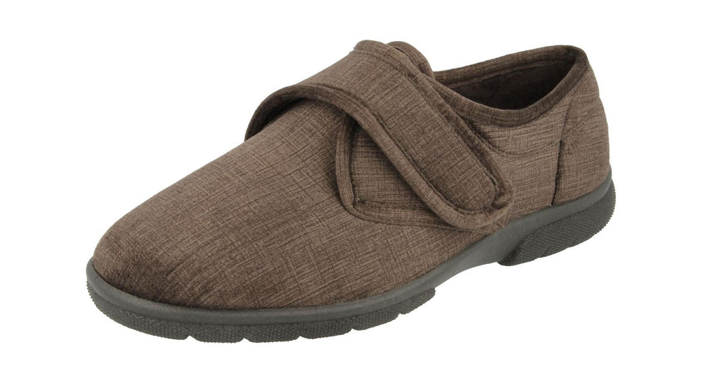 Men'S Slippers / House Shoes (Hallam)2V Wide Fit By Db Shoes in Brown