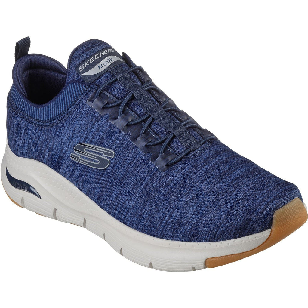 Skechers (GAR232301) Men's Arch Fit Waveport Trainers in Navy 6 to 12