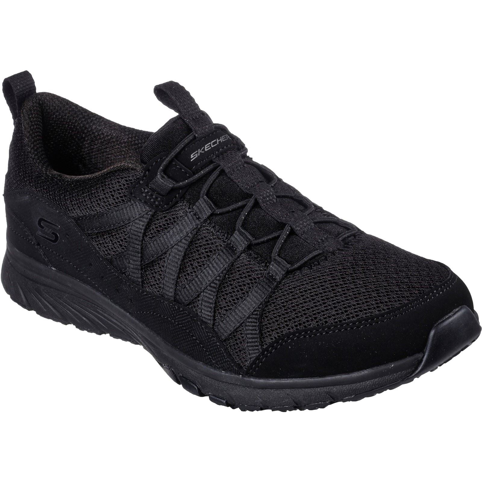 Skechers (GAR104281) Women's Gratis Sport Live Golden Trainers in Black 3 to 8