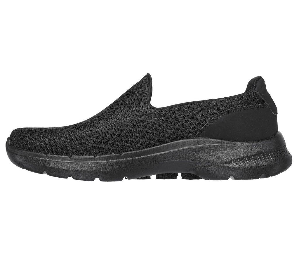 Skechers Men's Go Walk 6 - Motley Sneaker Shoes in Black in Size UK 6 to UK 15