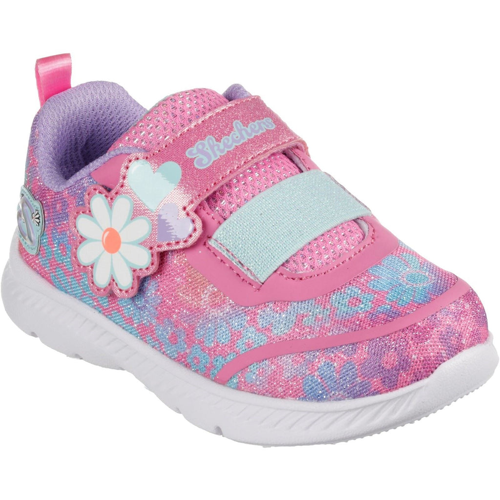 Skechers (GAR302717N) Childrens Sports Comfy Flex 2.0 Dancing Daisys Shoes in UK 4 to 11
