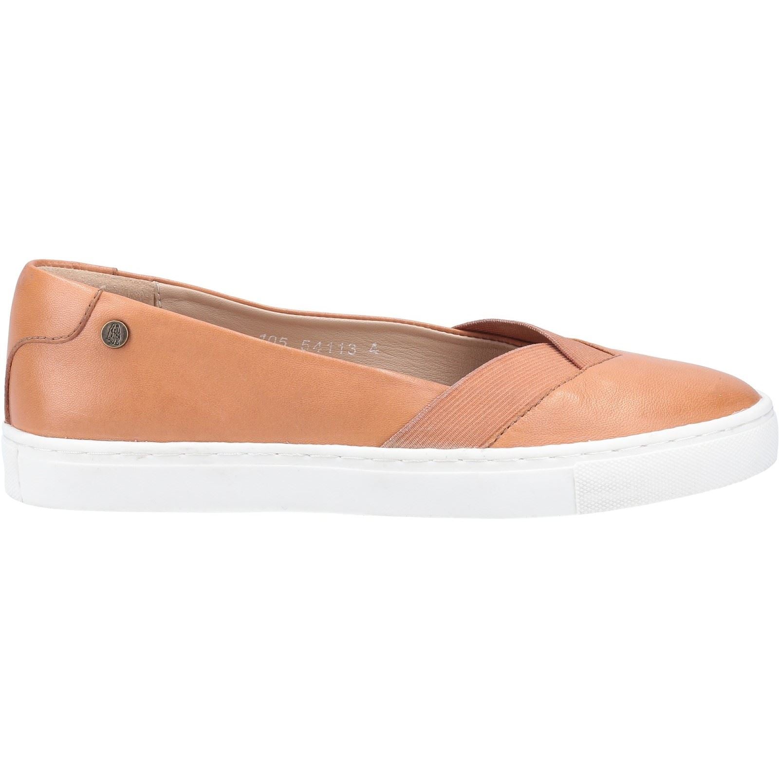 Hush Puppies Tiffany Slip Ons Ladies Shoes in Tan