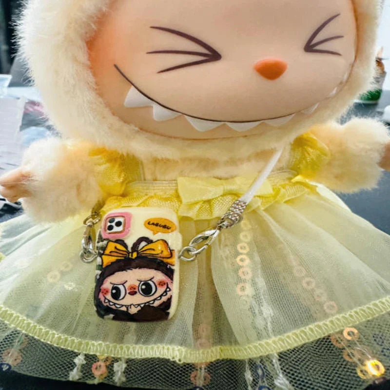 2025 New Labubu Accessories Decor Mini Cartoon Phone Case Pendant Mini Camera Labubu Diy Decor Accessories Toy Gift