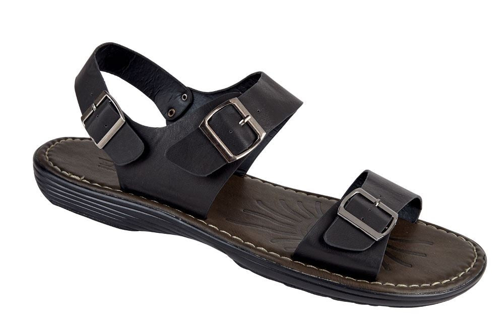 D555 Men's Large Size Light Weight Sandals (Kemp) in Black