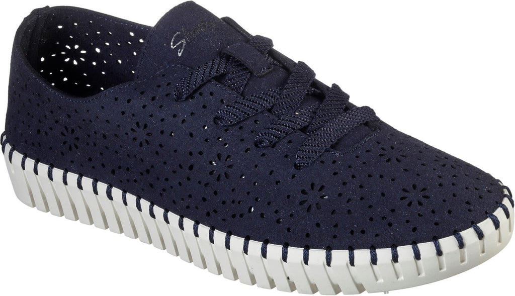 Skechers Sepulveda Blvd Floral Maze Lace Shoes Lace Ladies Shoes in Navy