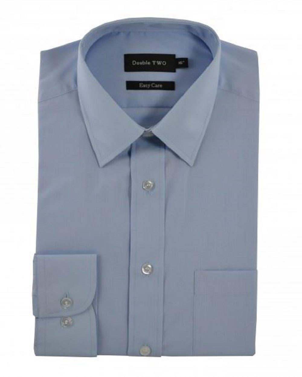 Double Two Men's Classic Fit Cotton Blend Long Sleeve Shirt (3300) in Size 14.5 to 18, For other sizes please search 3300