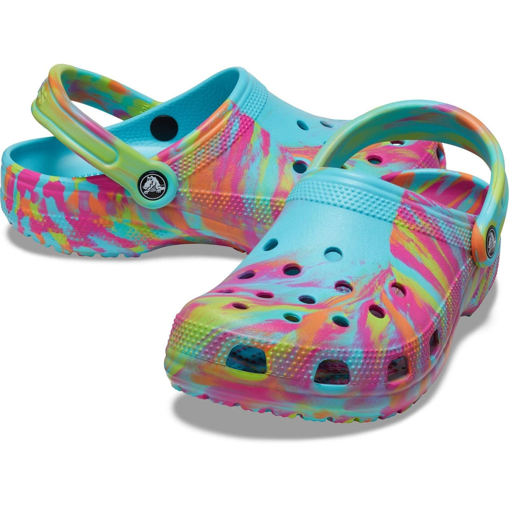 Crocs Unisex's Classic Marbled Clog in 2 Colours, Sizes 4 to 8
