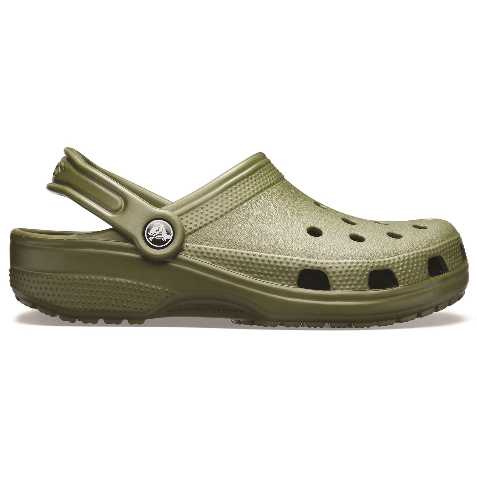 Crocs Unisex's Classic Clog in Army Green 3 to 15