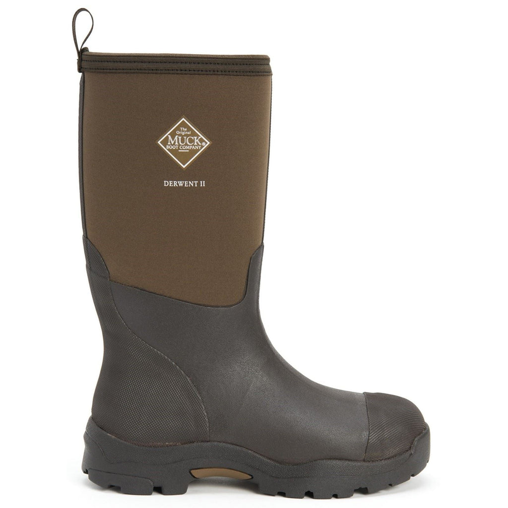 Muck Boots Unisex's MB Derwent II Boot in Black/Bark 4 to 14