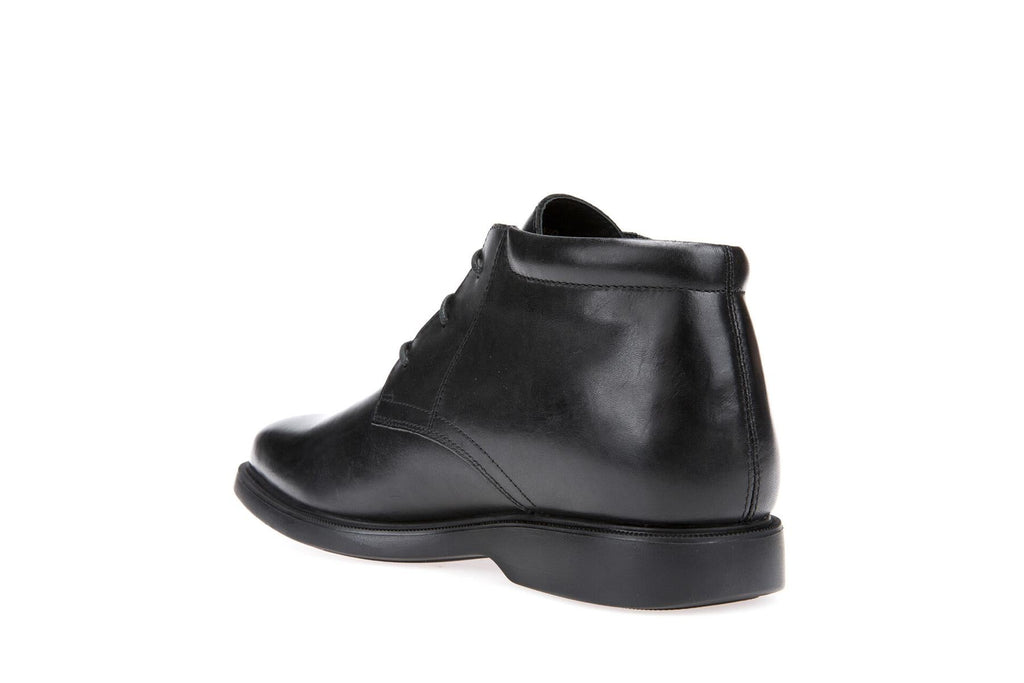 GEOX Amphibiox Mens Soft Black Leather Waterproof Boots (Brayden)