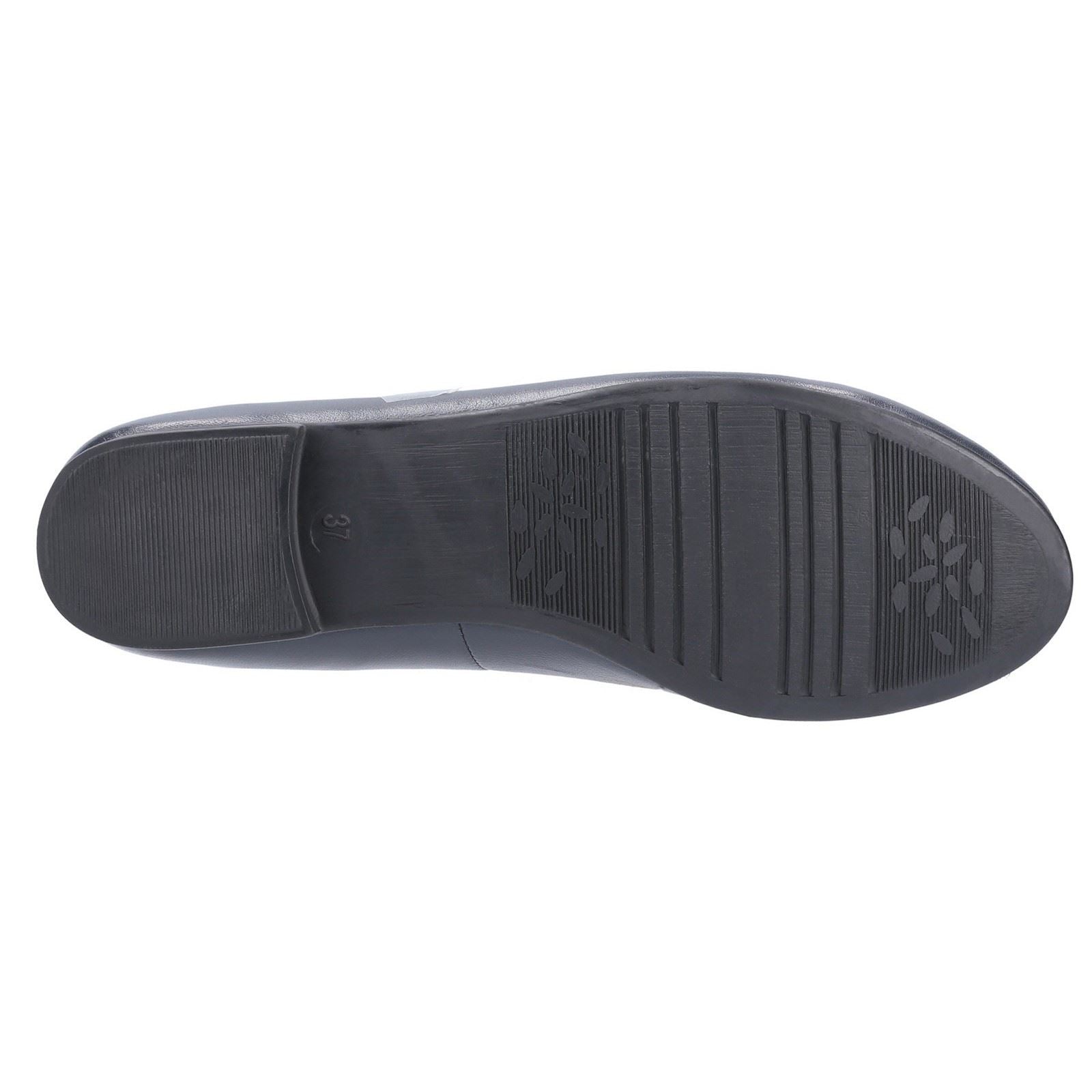 Hush Puppies Naomi Slip On Ballet Pump Ladies Shoes in Navy