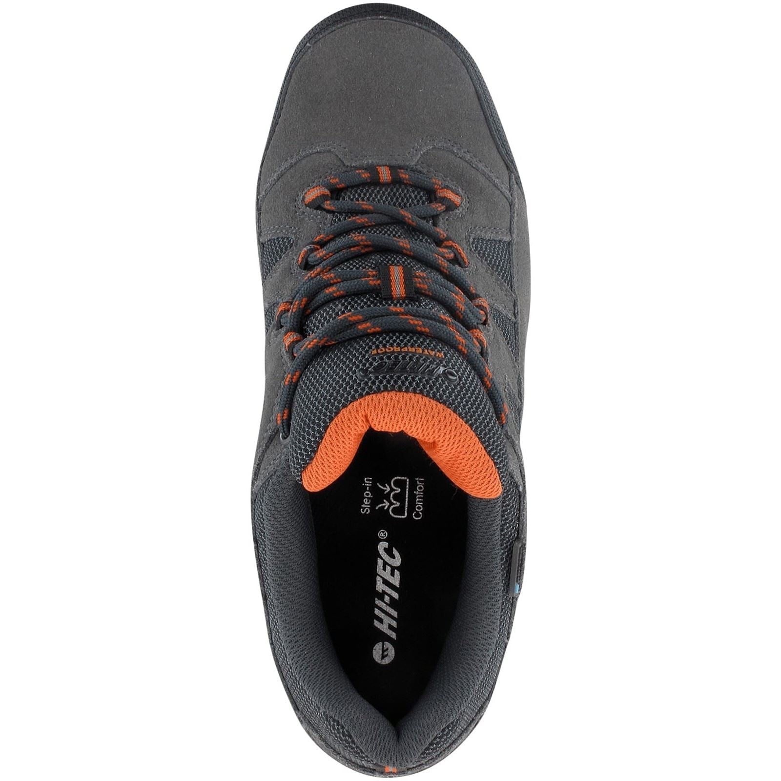 Hi-Tec Men's Bandera II Low Waterproof Walking Shoes in Charcoal/Graphite 6 to 16