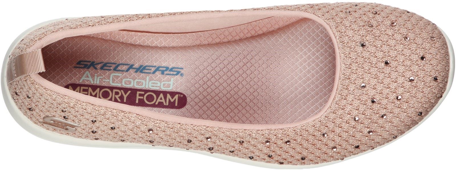 Skechers Arya Sweet Glitz Sport Shoes Slip On Ladies Shoes in  Light Pink