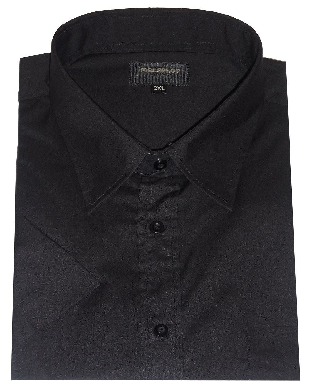 METAPHOR POLY COTTON SHORT SLEEVED PLAIN SHIRTS(14150),SIZE 2XL TO 8XL,5 OPTIONS