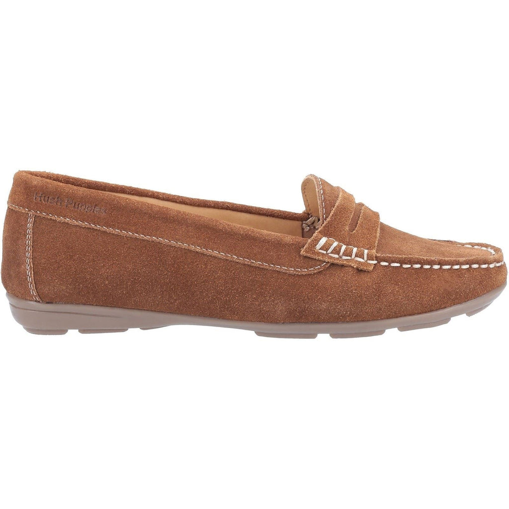 Hush Puppies Margot Slip Ons Ladies Shoes in Tan