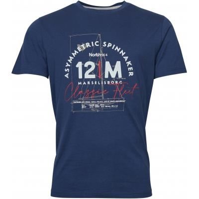 North 56*4 Mens Big Size Printed Tee Shirt (11126B) 2XL-10XL, 2 Colours