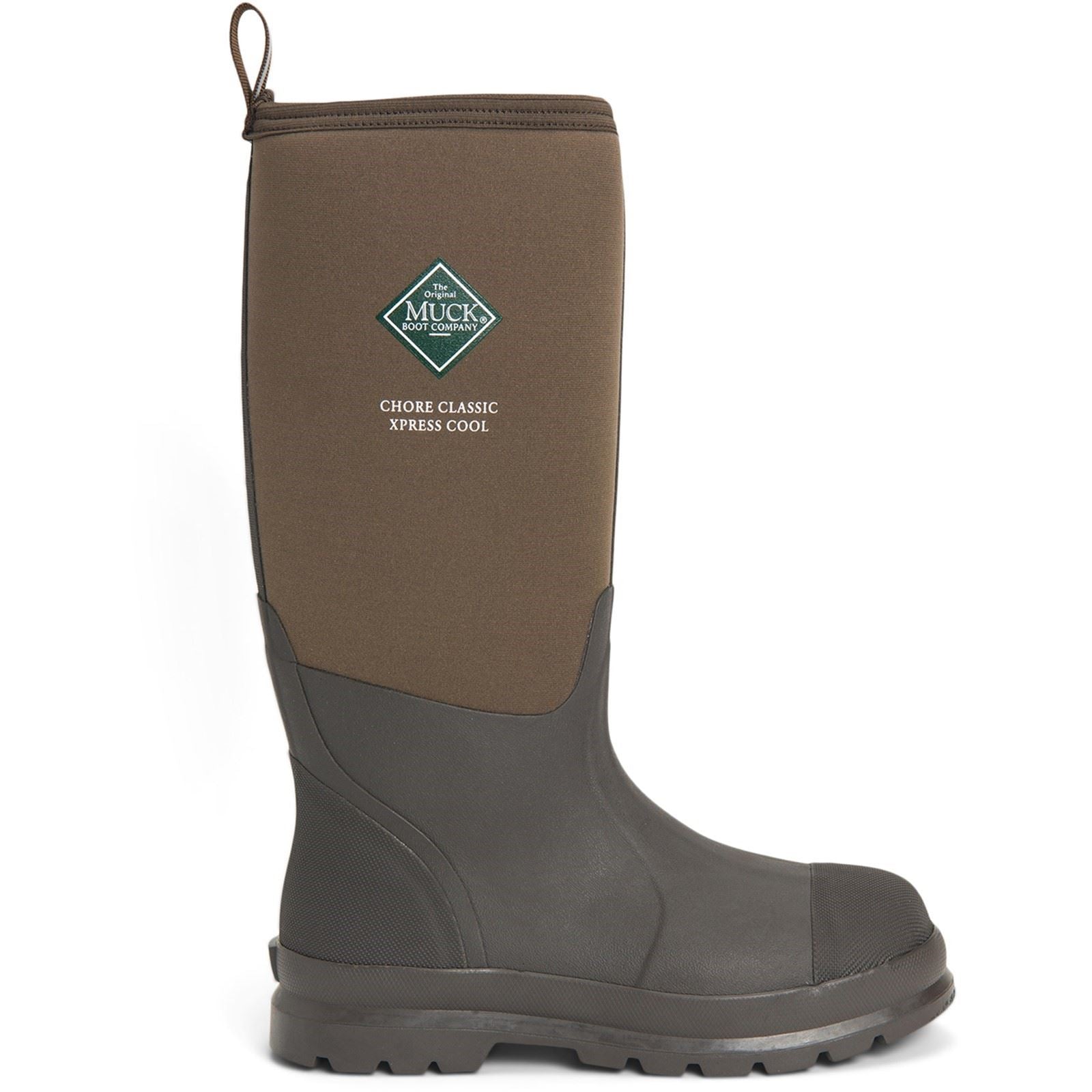 Muck Boots Men's Chore Classic Tall Xpress Cool Wellingtons in Bark 4 to 12