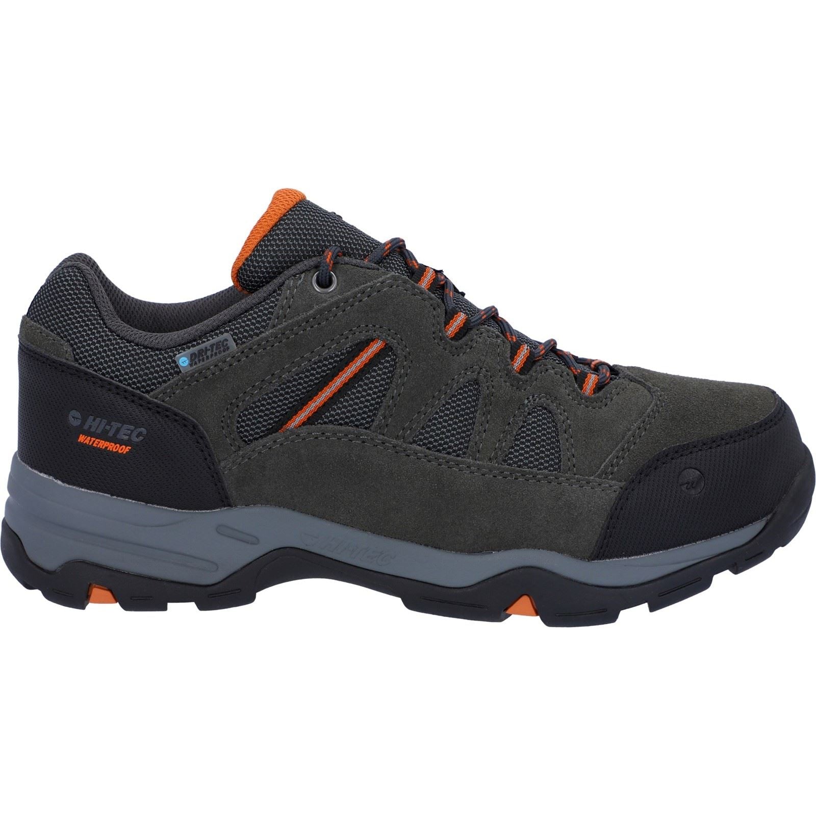 Hi-Tec Men's Bandera II Low Waterproof Walking Shoes in Charcoal/Graphite 6 to 16