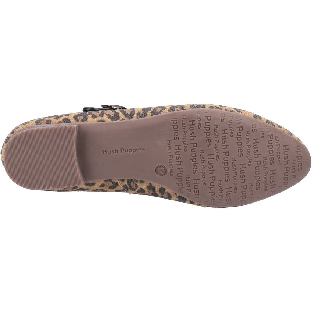 Hush Puppies Melissa Strap Shoe Ladies Summer in Leopard