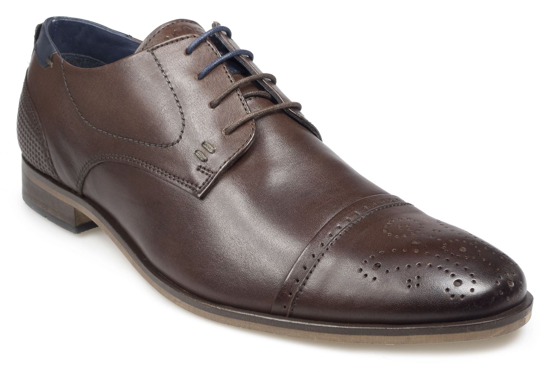 Pod Mens Lace up shoe (Vermont) in Dk-Brown