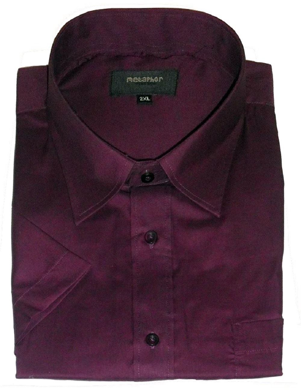 METAPHOR POLY COTTON SHORT SLEEVED PLAIN SHIRTS(14150),SIZE 2XL TO 8XL,5 OPTIONS