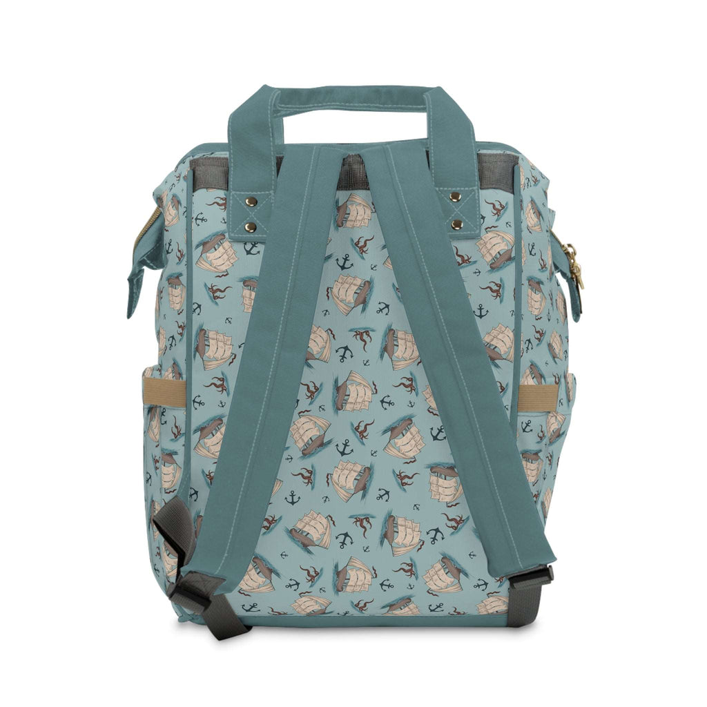 Captain’s Carryall Baby Changing Bag | Nautical Blue Nappy Bag