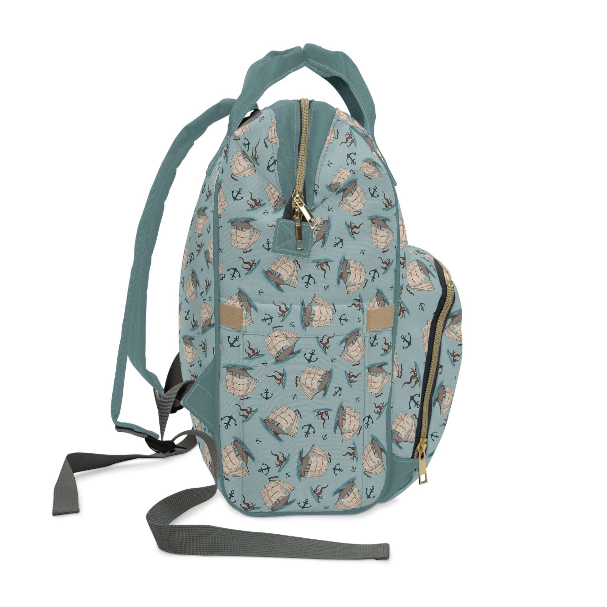 Captain’s Carryall Baby Changing Bag | Nautical Blue Nappy Bag