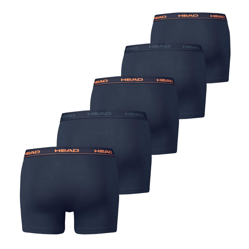 Head Men's Cotton Jersey 5 Pack Ribbed Boxer Shorts, S-XL
