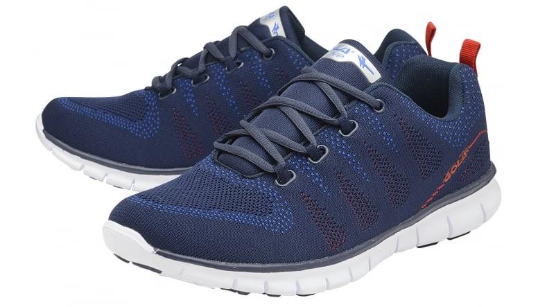 Gola Active Men's Big Size Lightweight Trainers (Tempe) in Navy/Blue/Red