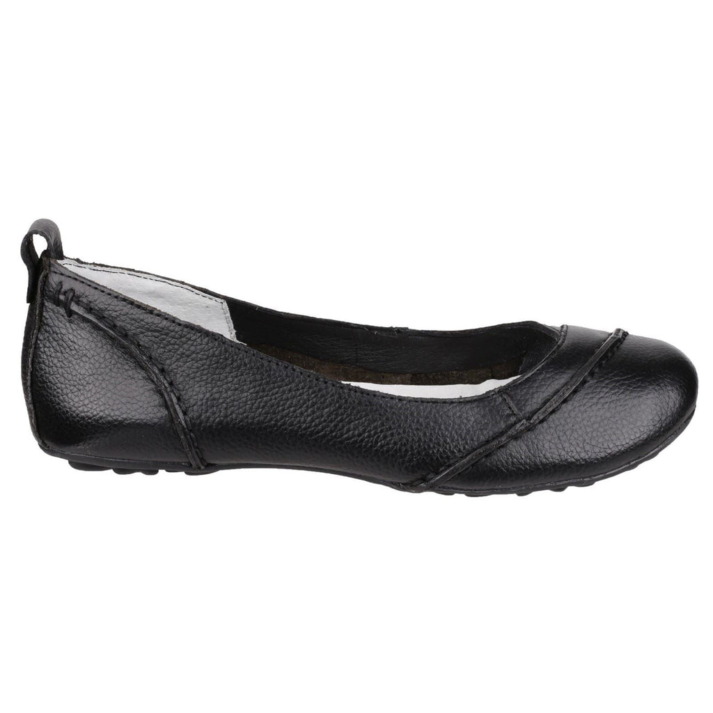 Hush Puppies Janessa Slip On Ladies Shoes in Black