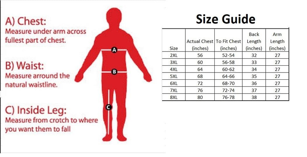 Espionage Men's Big Size Pure Cotton Long Sleeve Grandad Tee Shirts (310) 2XL-8XL, 3 Colours