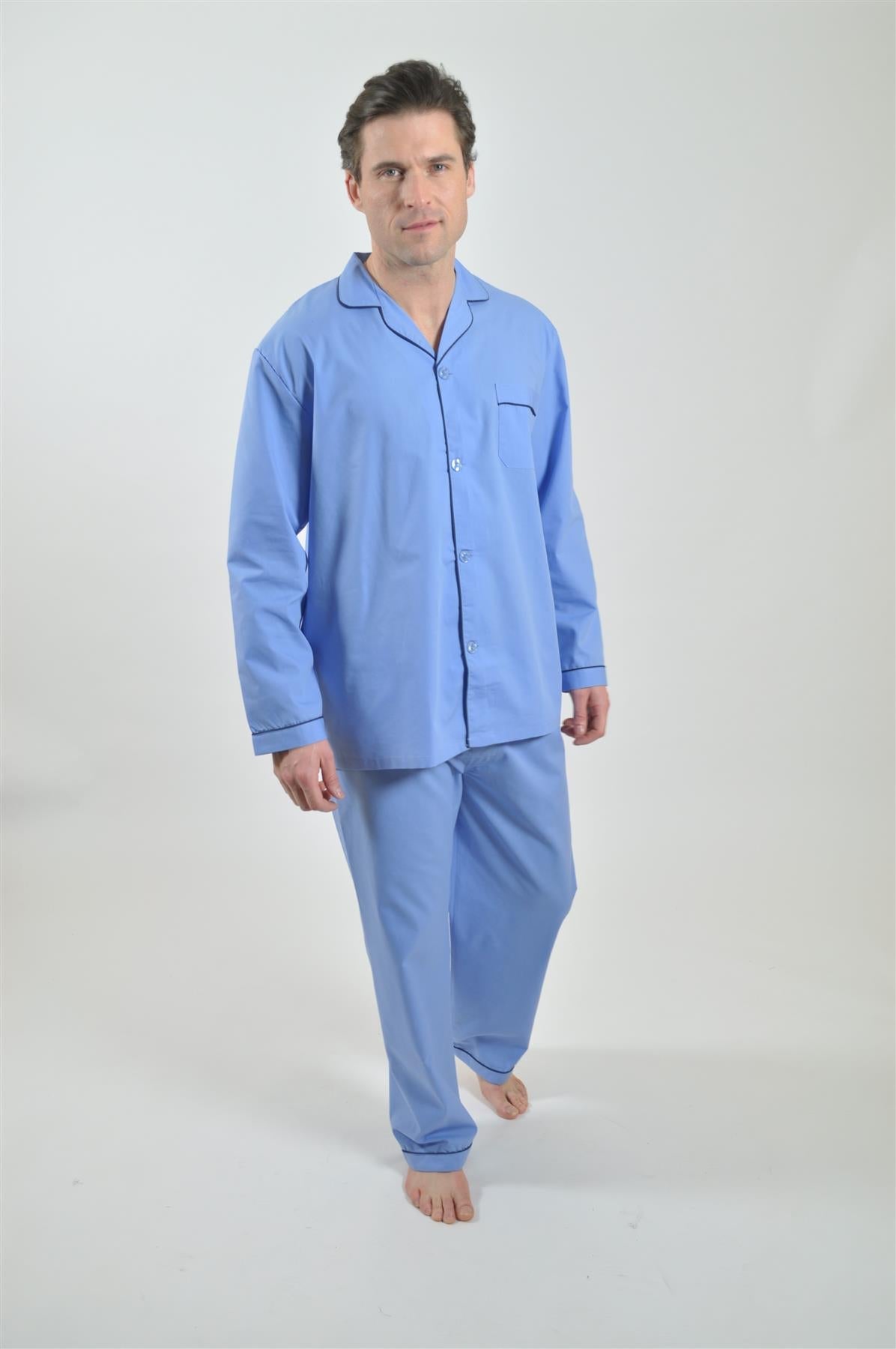 Rael Brook Men's Plain Pyjamas Size Small-4XL  in  4 Colours