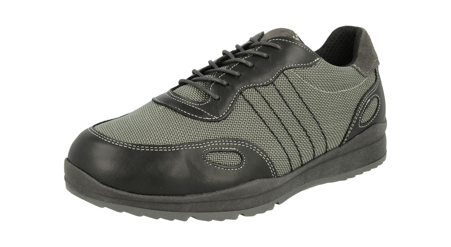 Men'S Casual Shoes (Dawson)2V Wide Fit By Db Shoes in Black