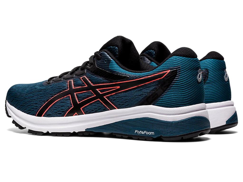 Asics Men's GT-800 Running Shoes in Magnetic Blue/Sunrise Red