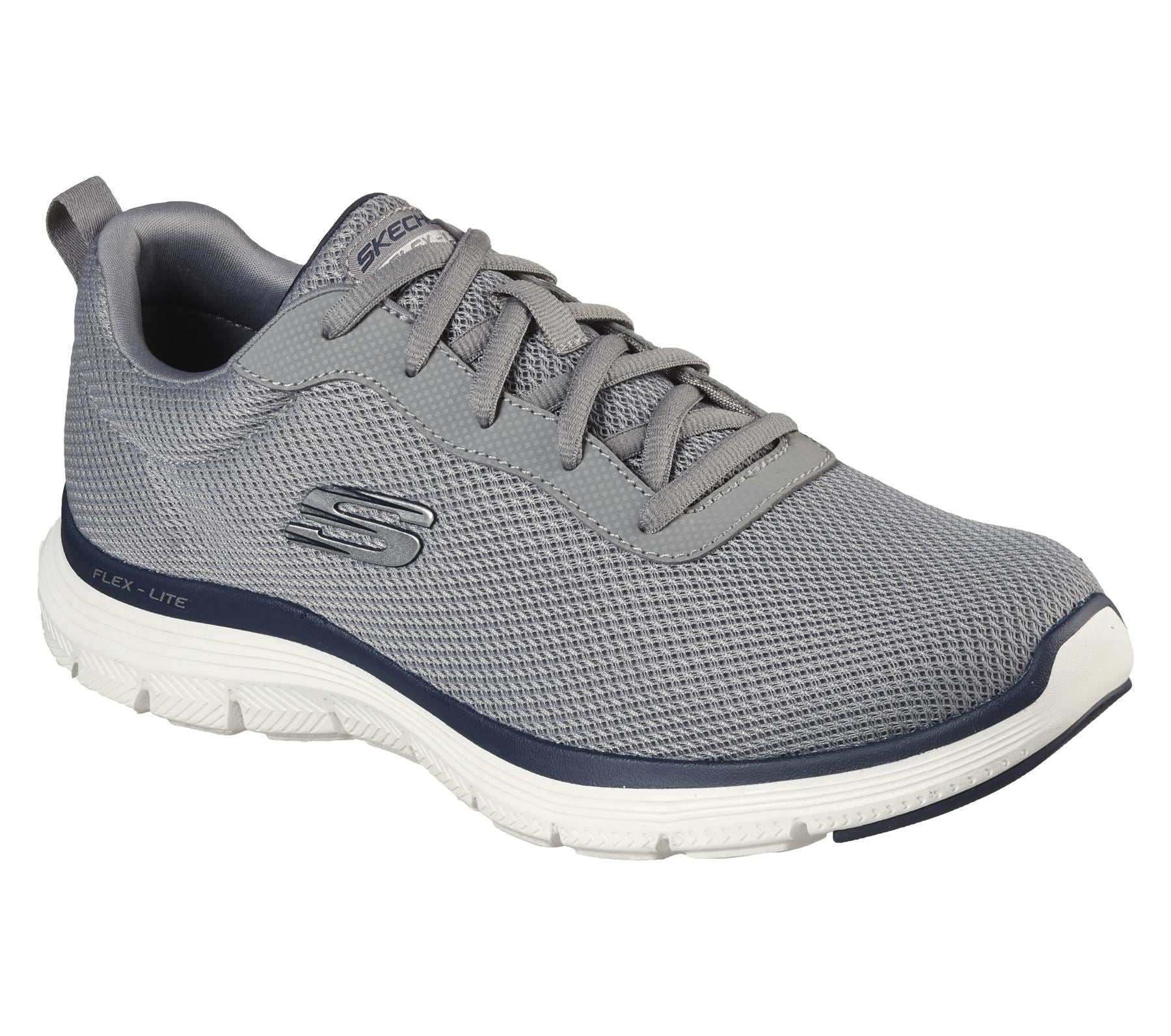 Skechers Men's Flex Advantage 4.0 Sneaker shoes in Grey/Navy in UK 6 to UK 13
