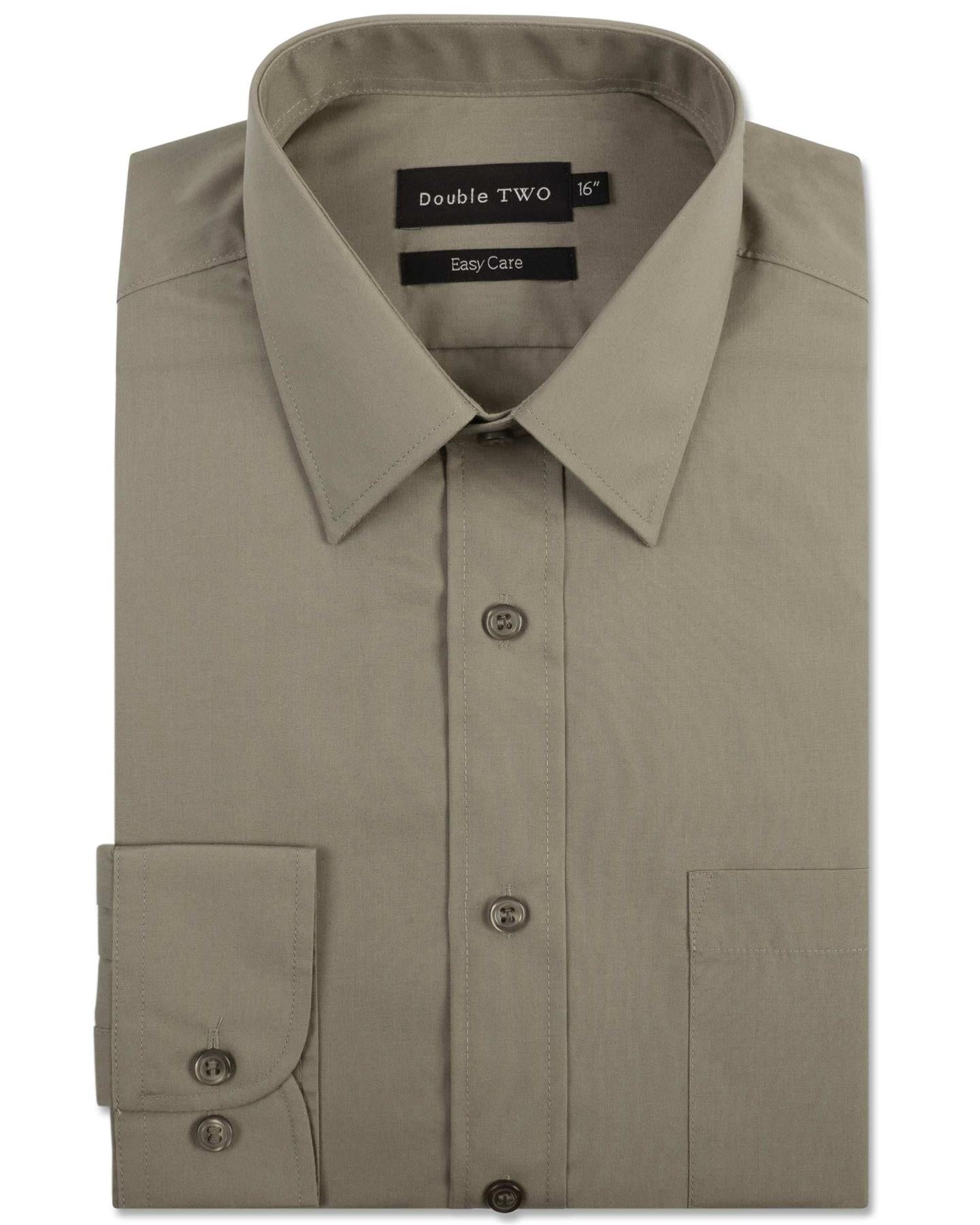 Double Two Men's Classic Fit Cotton Blend Long Sleeve Shirt (3300) in Size 14.5 to 18, For other sizes please search 3300