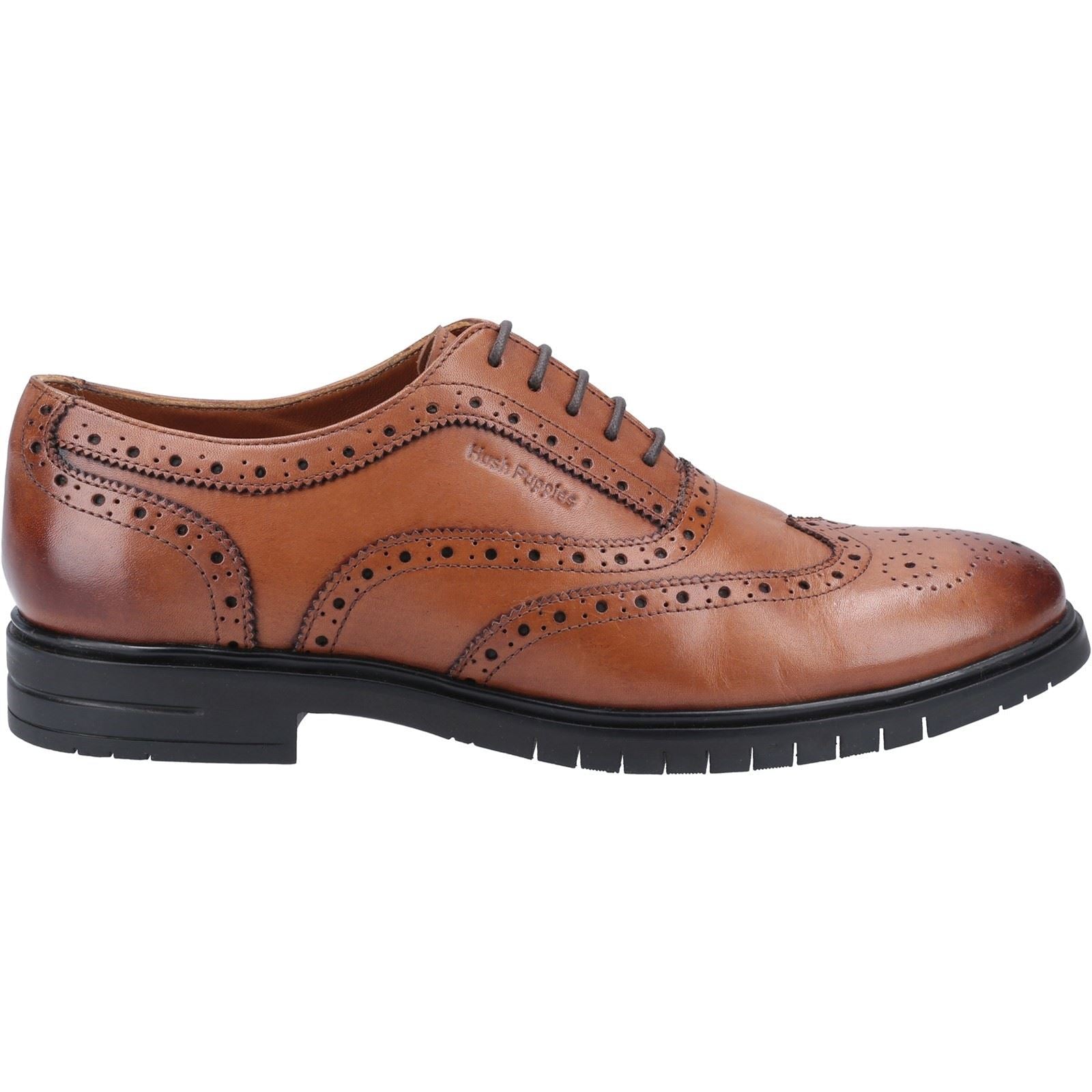 Hush Puppies Santiago Laces Mens Shoes in Tan