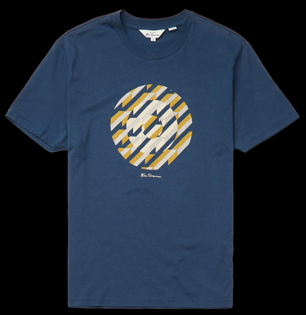 Ben Sherman Original Abstract Target Tee in 2XL-5XL