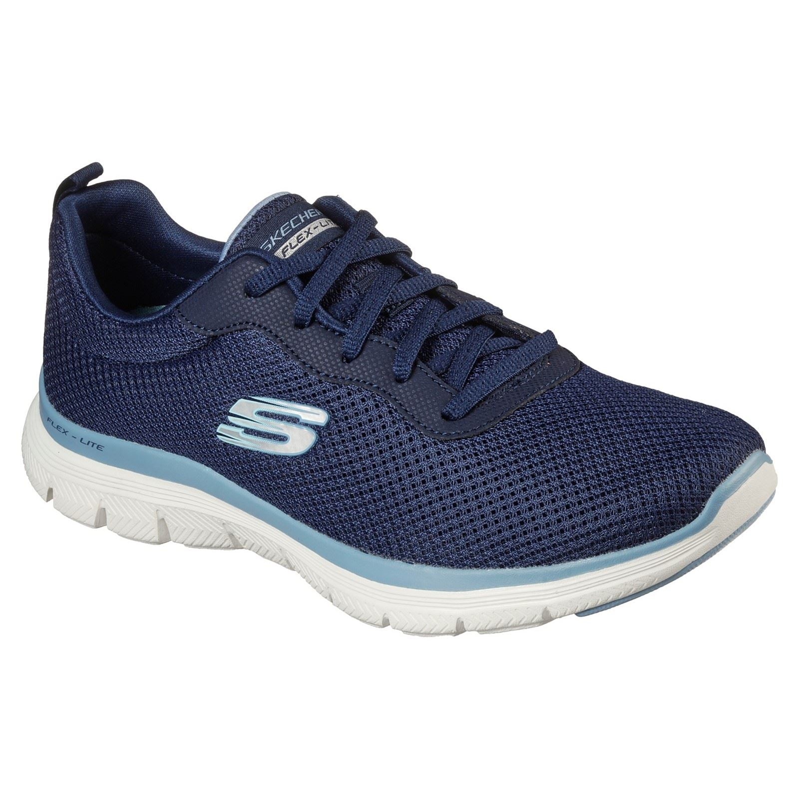 Skechers (GAR149303W) Ladies Sports Flex Appeal 4.0 Brilliant View Wide in UK 4 to 8