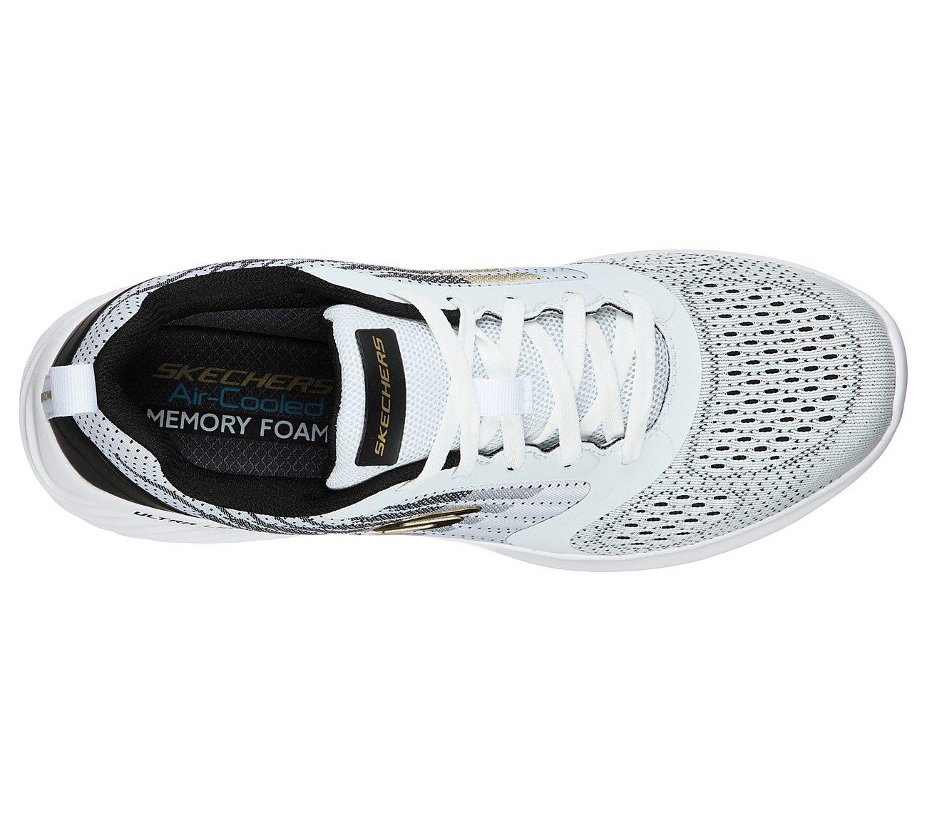SKECHERS Men's Bounder - Verkona Running/Walking Trainers in White/Black