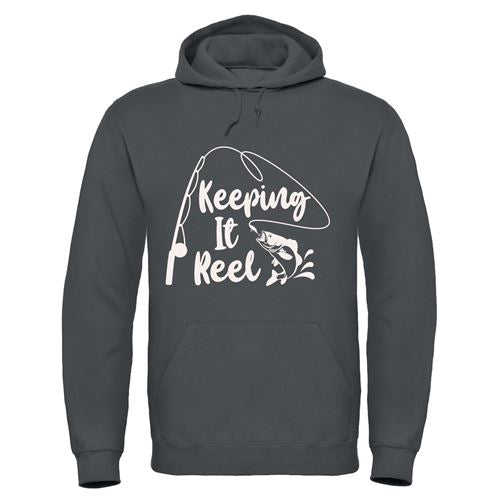 Keeping It Reel” Graphic Print Unisex Hoodie