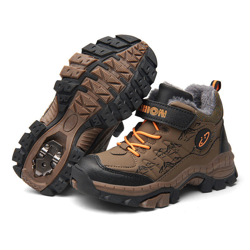 Children's Cotton Shoes, Boys Cotton Hiking Shoes