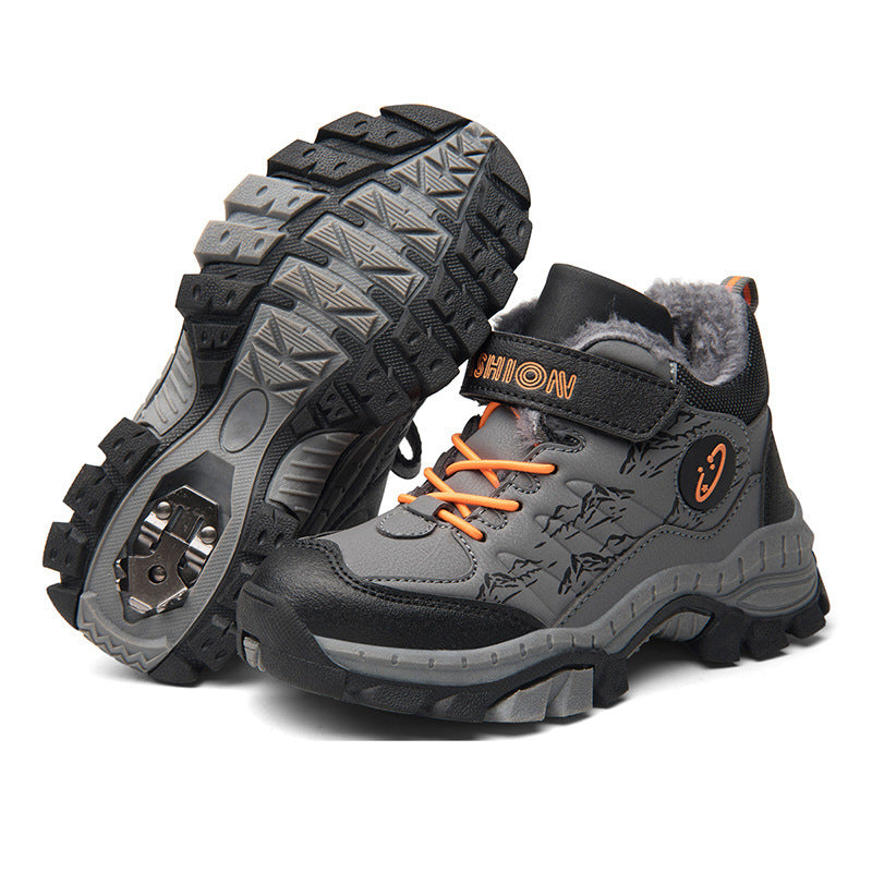 Children's Cotton Shoes, Boys Cotton Hiking Shoes