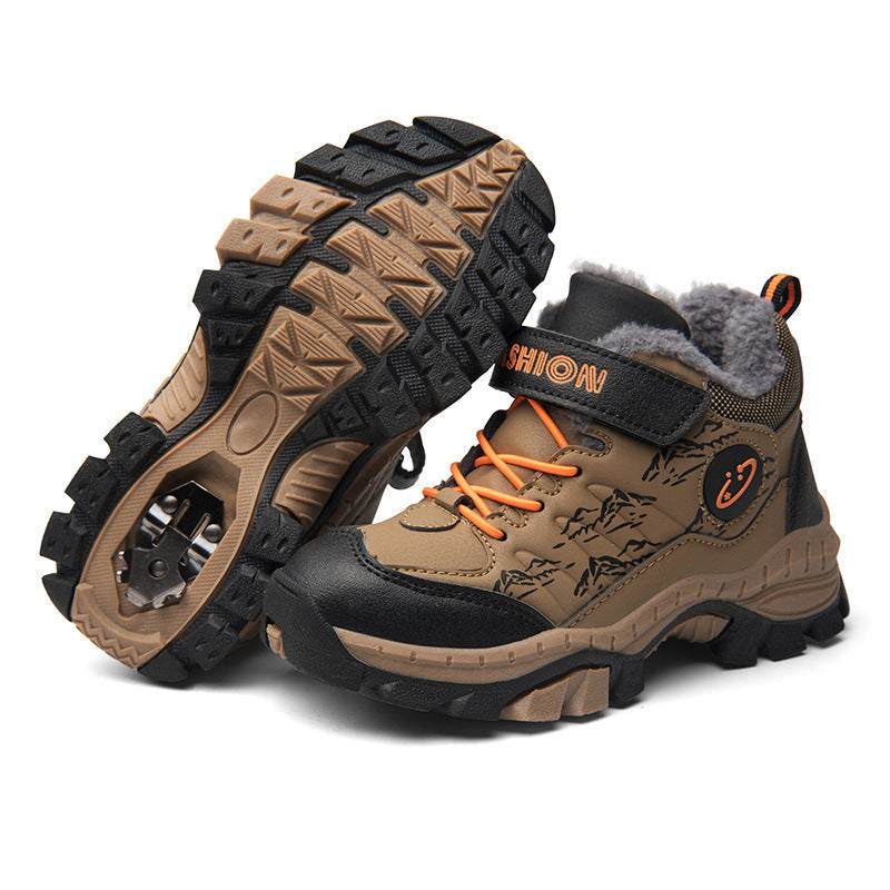 Children's Cotton Shoes, Boys Cotton Hiking Shoes
