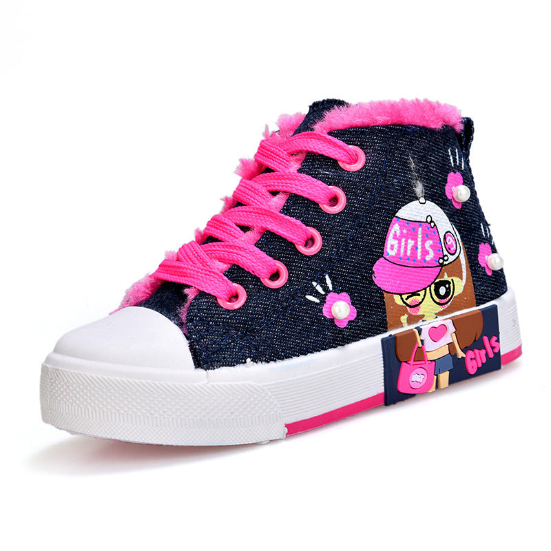 Children's Shoes, Girls' Canvas Sneakers